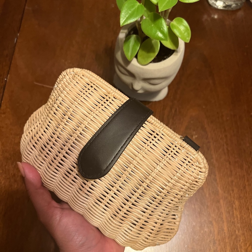One a Day boho straw purse $25
